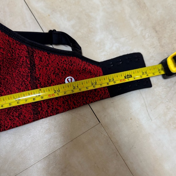 LULULEMON Ta Ta Tamer Power Luxtreme Spray Jacquard True Red Black (S) - Picture 10 of 10